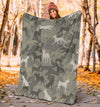 Basenji Camo Blanket