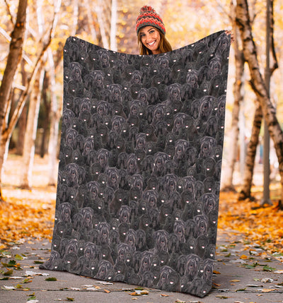 Black Russian Terrier Full Face Blanket