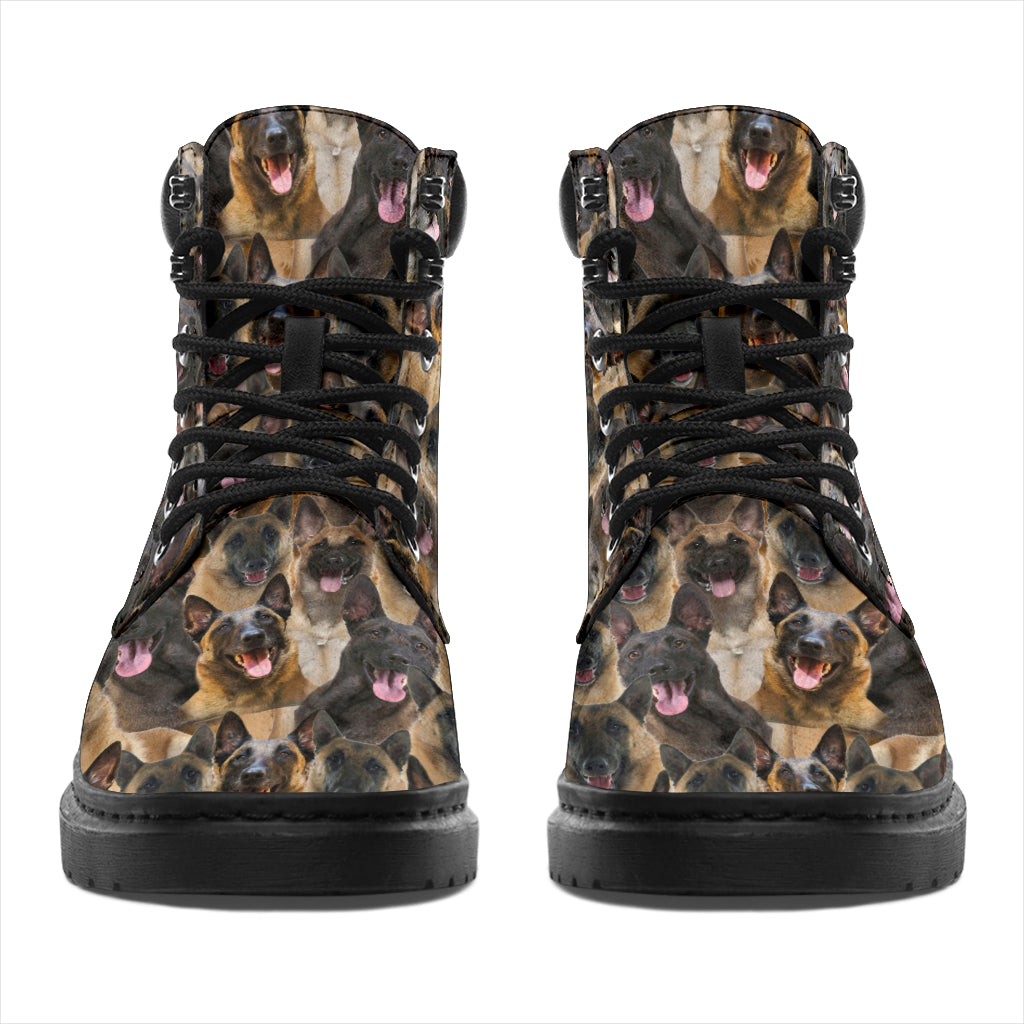 Malinois dog Full Face All-Season Boots