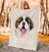 Saint Bernard Face Hair Blanket