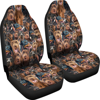 Doberman Pinscher Full Face Car Seat Covers