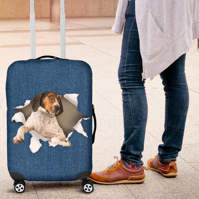 Treeing Walker Coonhound Torn Paper Luggage Covers