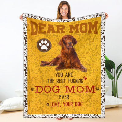 Irish Setter 2-Dog Mom Ever Blanket