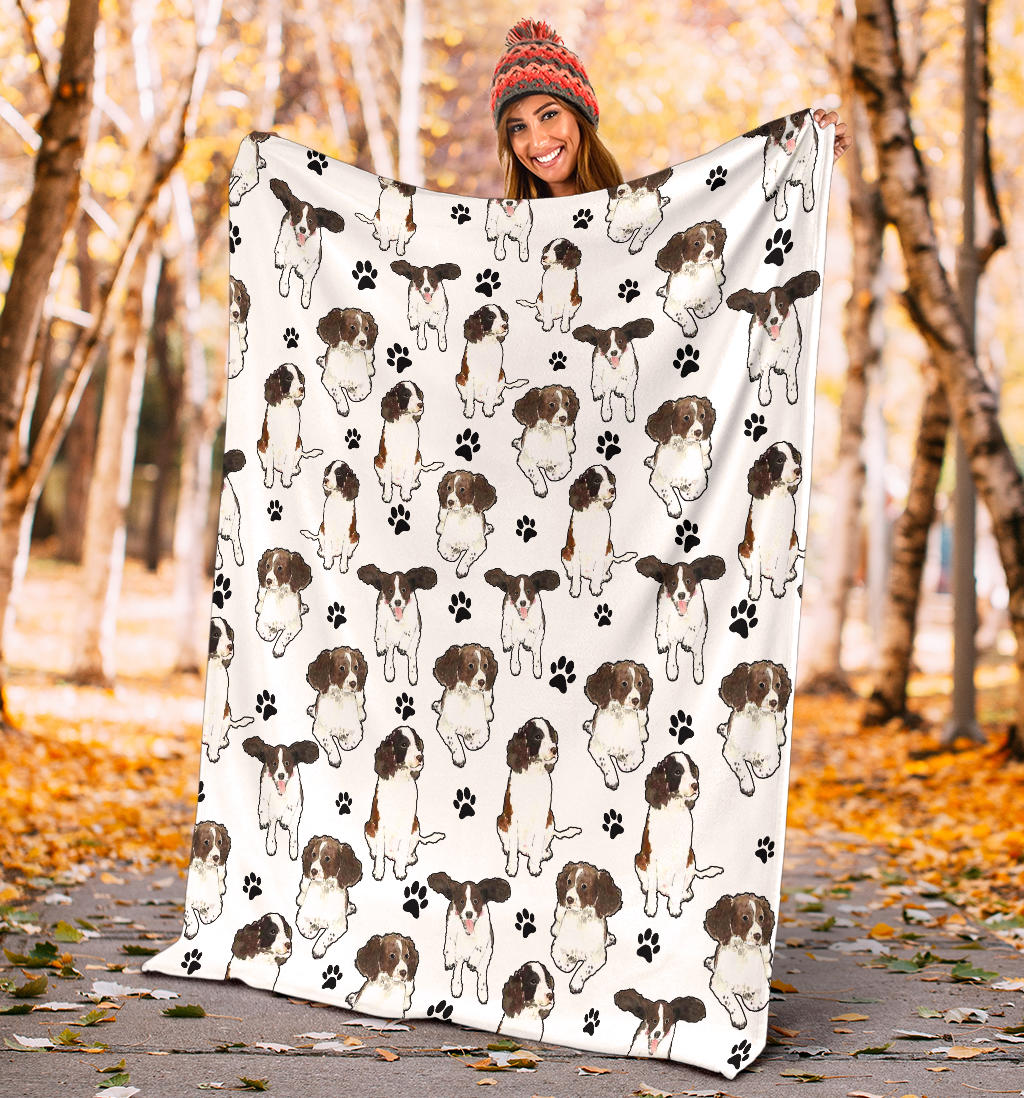 English Springer Spaniel Paw Blanket