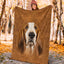 Basset Hound Face Hair Blanket