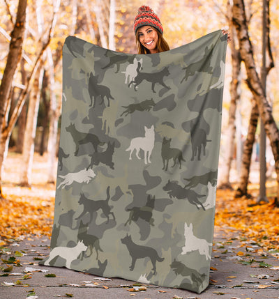 Australian Kelpie Camo Blanket