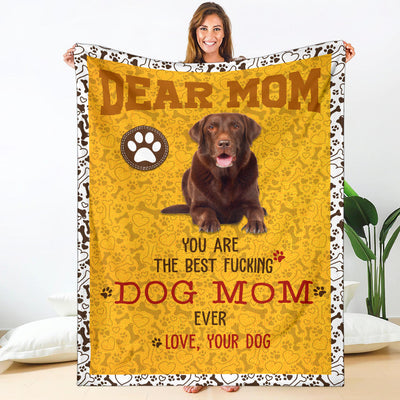 Labrador Retriever 2-Dog Mom Ever Blanket