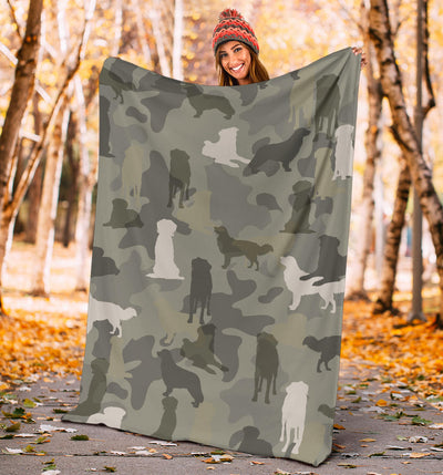 Nova Scotia Duck Tolling Retriever Camo Blanket