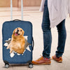 Golden Retriever Torn Paper Luggage Covers