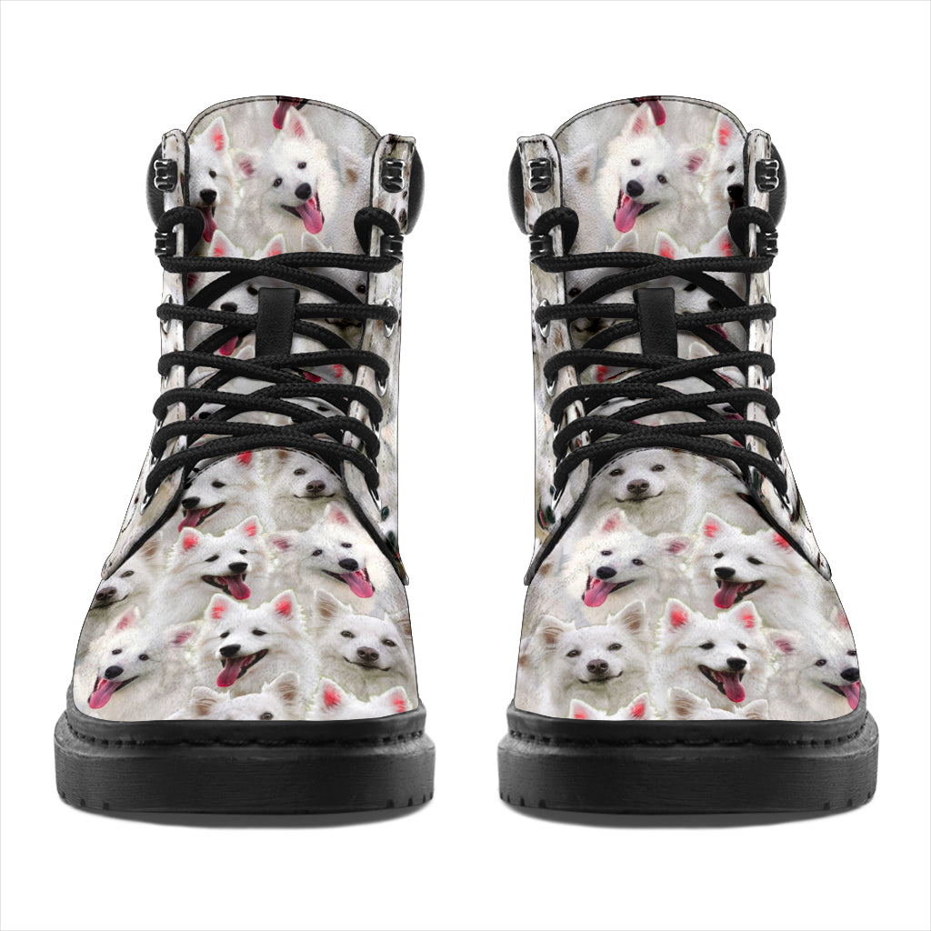 American Eskimo Dog Full Face All-Season Boots