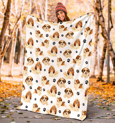 Shih Tzu Paw Blanket