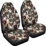 French Bulldog Full Face Car Seat Covers