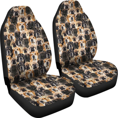 Spanish Mastiff Full Face Car Seat Covers