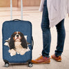 Cavalier King Charles Spaniel Torn Paper Luggage Covers