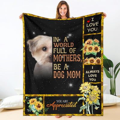 Morkie-A Dog Mom Blanket