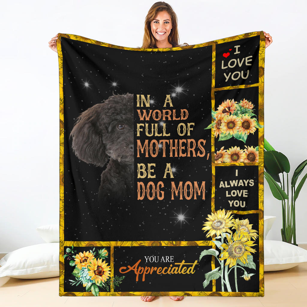 Poodle-A Dog Mom Blanket