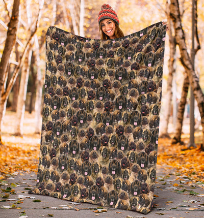 Leonberger Full Face Blanket