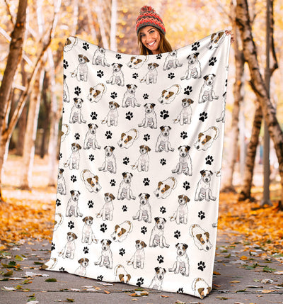 Parson Russell Terrier Paw Blanket