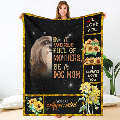 Lhasa Apso-A Dog Mom Blanket