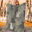 French Bulldog Camo Blanket