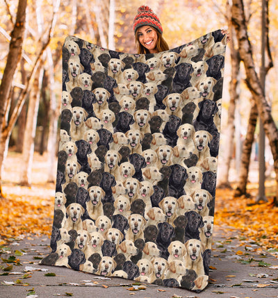 Labrador Retriever Full Face Blanket
