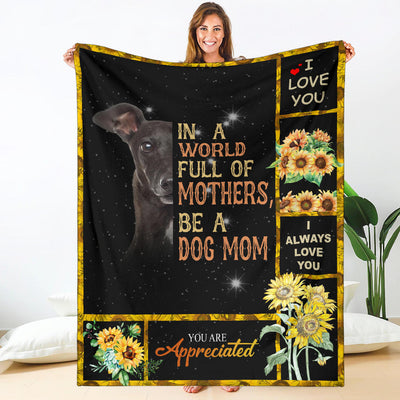 Greyhound-A Dog Mom Blanket