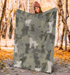 Chinese Crested Dog Camo Blanket