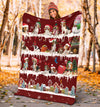 Beagle Snow Christmas Blanket