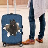 Schipperke Torn Paper Luggage Covers