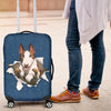 Bull Terrier Torn Paper Luggage Covers