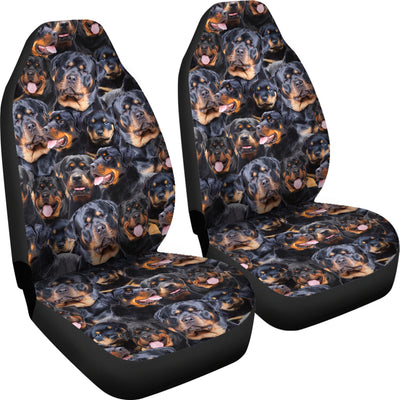 Rottweiler Full Face Car Seat Covers