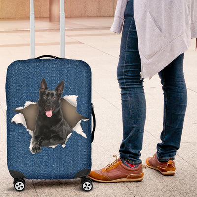 Malinois dog Torn Paper Luggage Covers