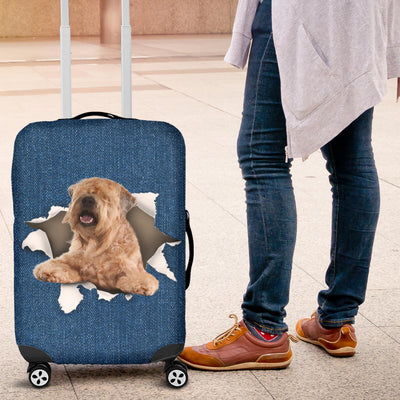 Soft-coated Wheaten Terrier Torn Paper Luggage Covers