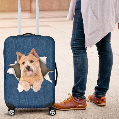 Norwich Terrier Torn Paper Luggage Covers