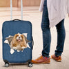 King Charles Spaniel Torn Paper Luggage Covers