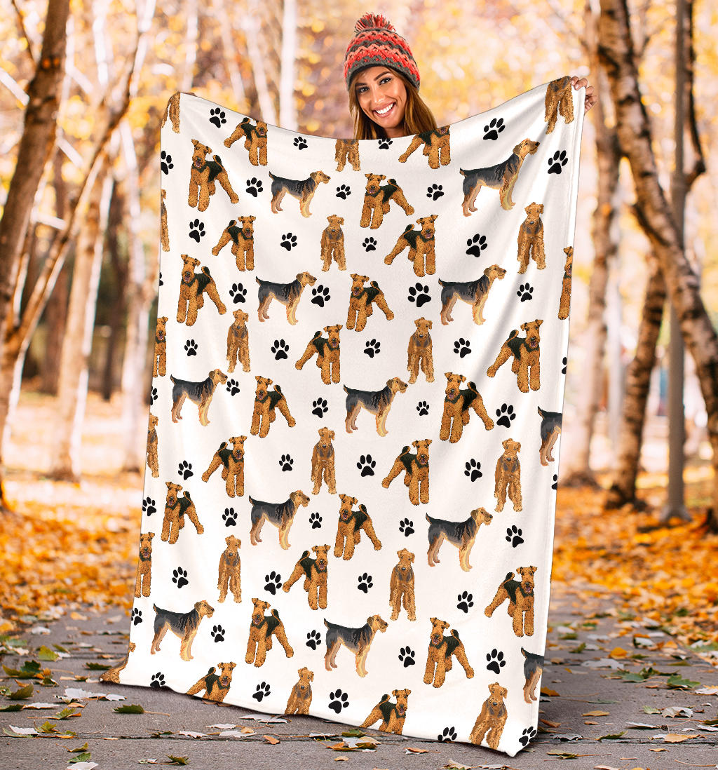 Lakeland Terrier Paw Blanket