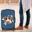 Bull Terrier Torn Paper Luggage Covers