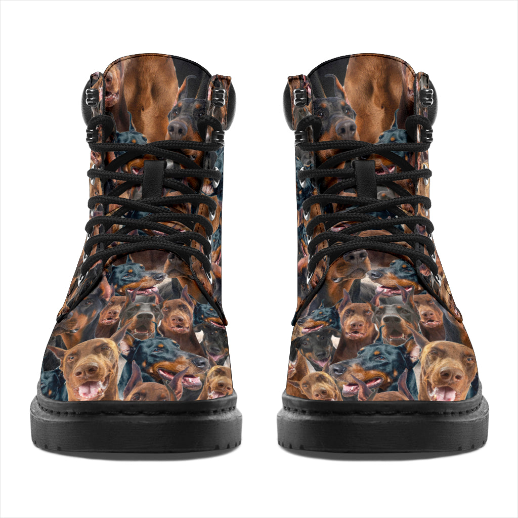 Doberman Pinscher Full Face All-Season Boots