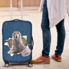 Afghan Hound Torn Paper Luggage Covers