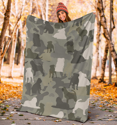 Brussels Griffon Camo Blanket