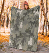 Fox Terrier Camo Blanket