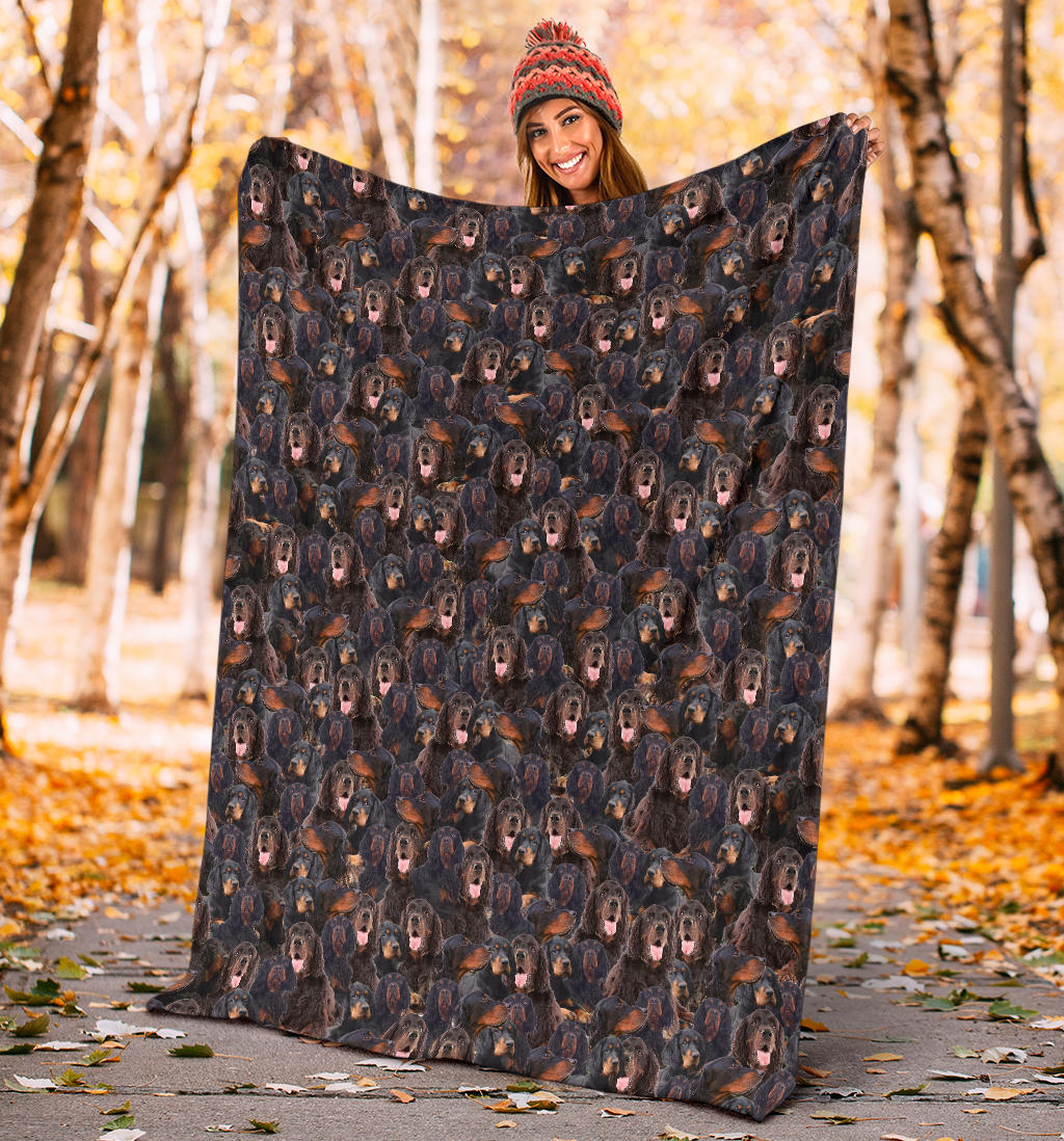 Gordon Setter Full Face Blanket