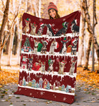 Chihuahua Snow Christmas Blanket