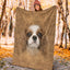Cavalier King Charles Face Hair Blanket