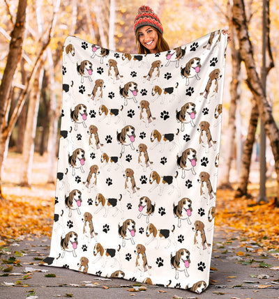 Beagle Paw Blanket