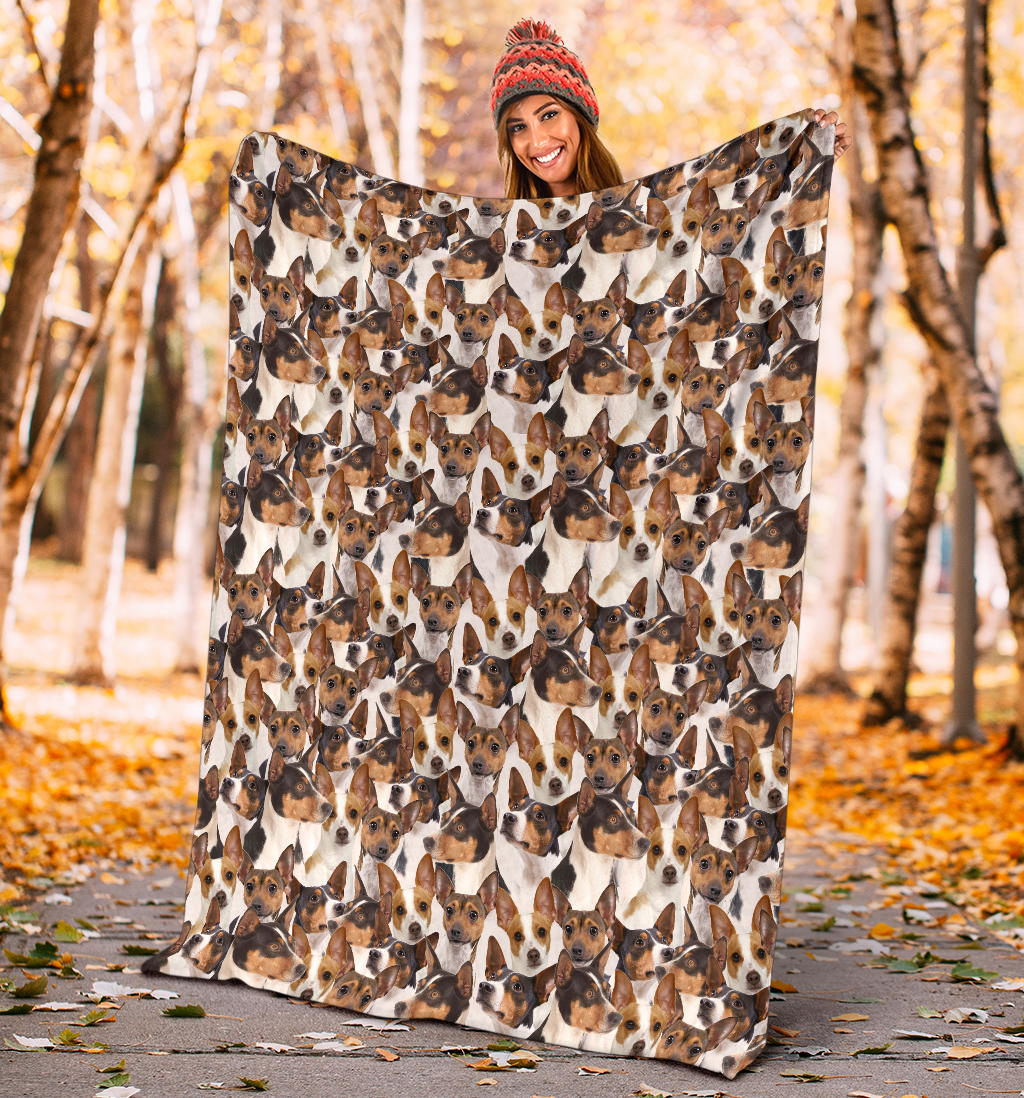 Rat Terrier Full Face Blanket