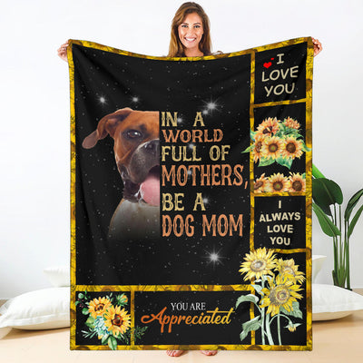 Boxer-A Dog Mom Blanket