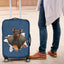German Pinscher Torn Paper Luggage Covers