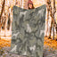 Black and Tan Coonhound Camo Blanket