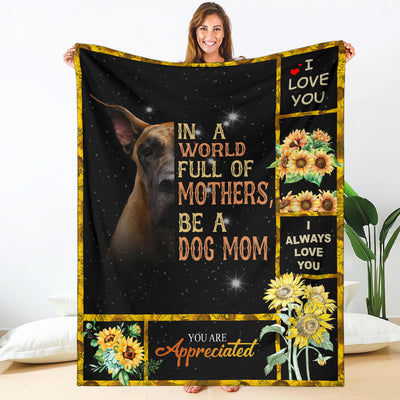 Great Dane-A Dog Mom Blanket